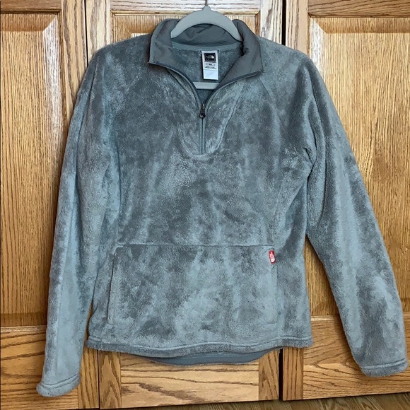 The North Face Sweaters - The north face grey fuzzy pullover